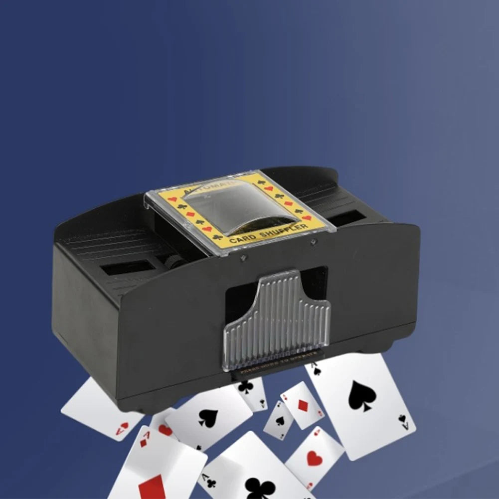 Automatic Card Shuffling Machine 1/2 Decks Electric Poker Card Shuffler USB Battery-Operated Shuffler for Card Games Home Party